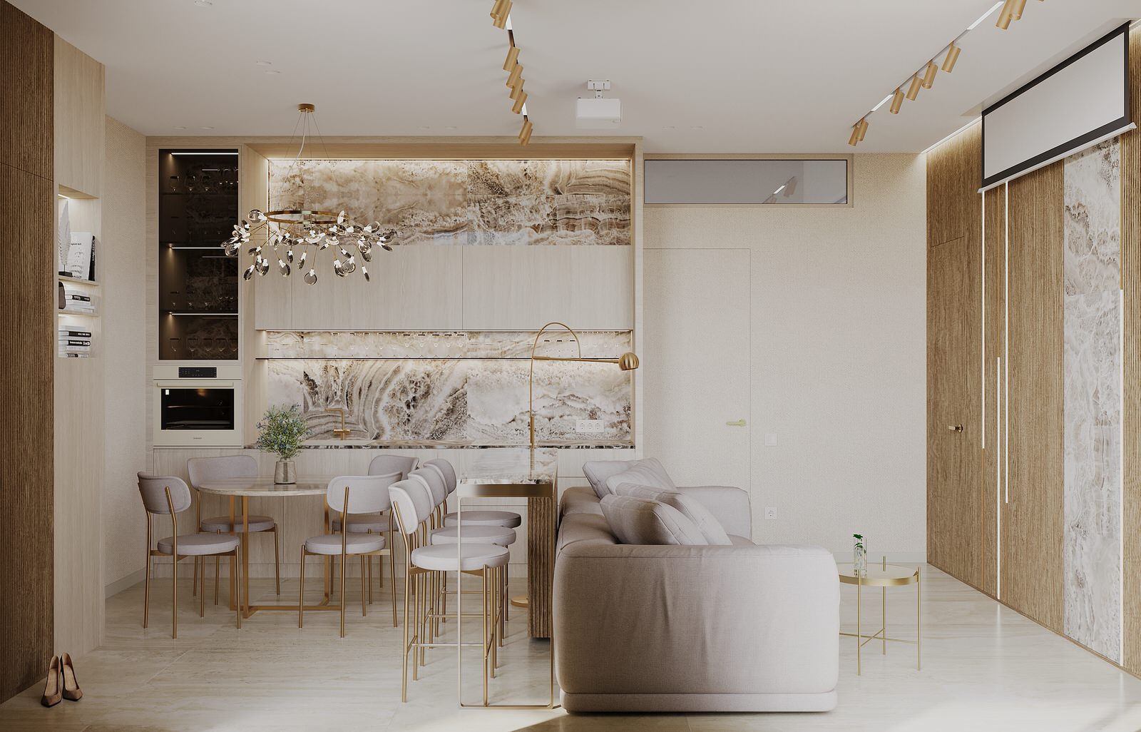 Интерьер Гостиной-кухни