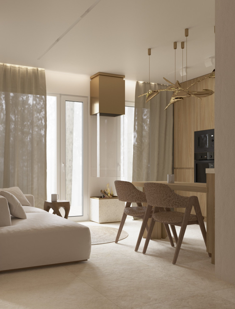 Проект загородного дома в Ленинградской области, стиль джапанди