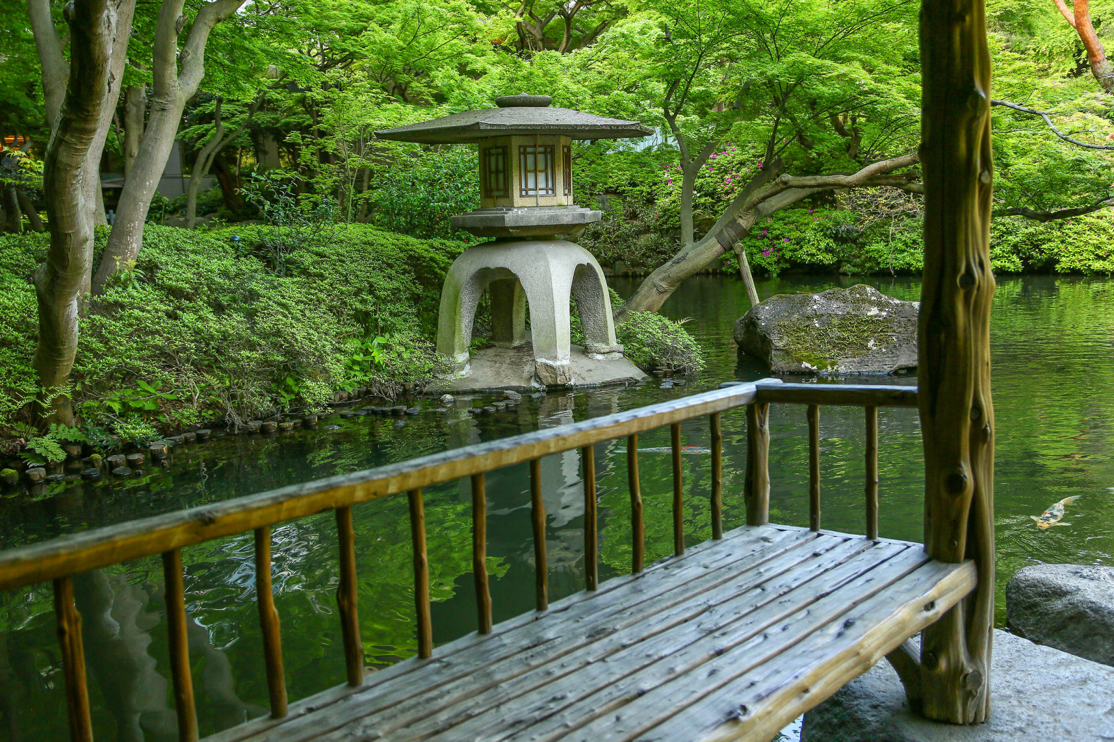 Исторический сад Happoen Garden, Tokyo, Japan