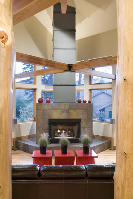 Mountain Lodge rustico-soggiorno