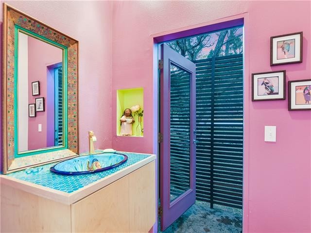 Eclectic bathroom photo in Austin