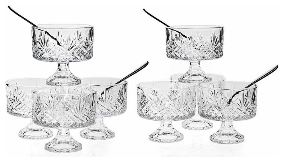 Dublin Trifle Tasters and Spoons 16 Piece Set Traditional Serving