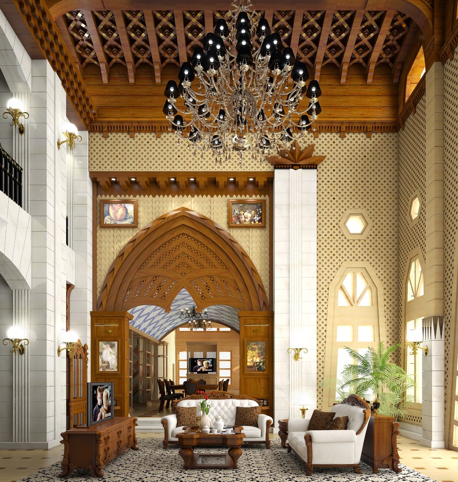 Гостиная комната в частном доме МОСКВА