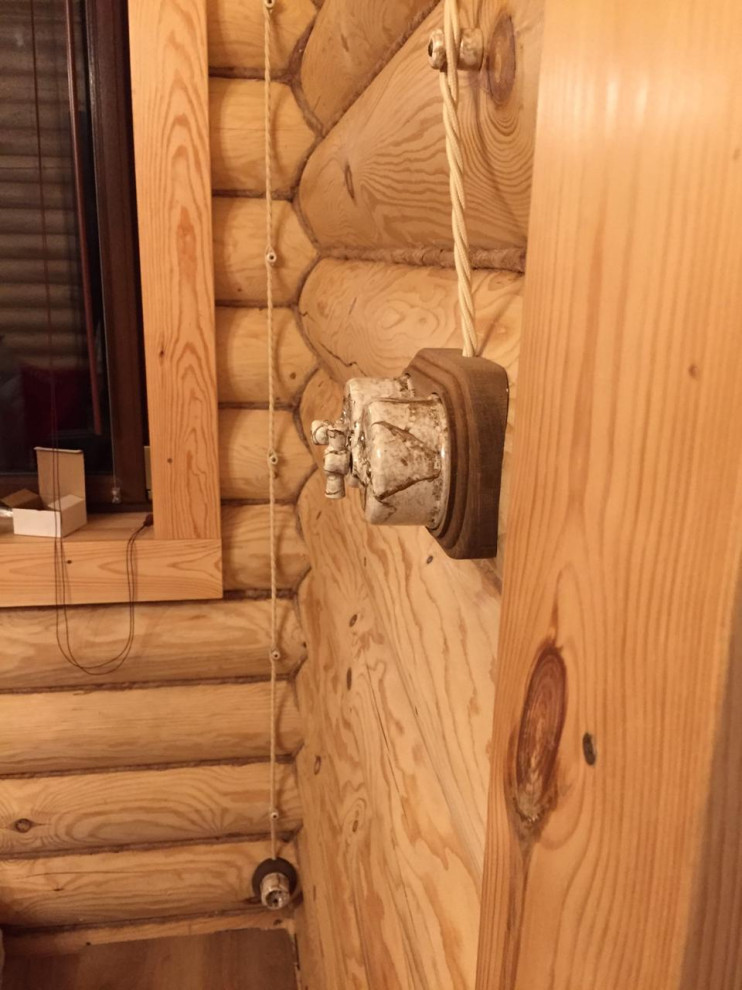 Монтаж электрики в ретро стиле