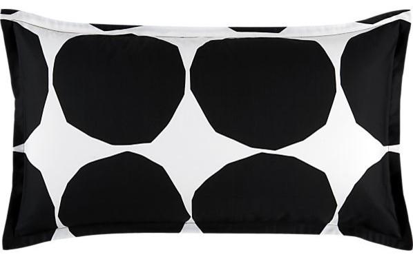 Marimekko Kivet Black King Sham