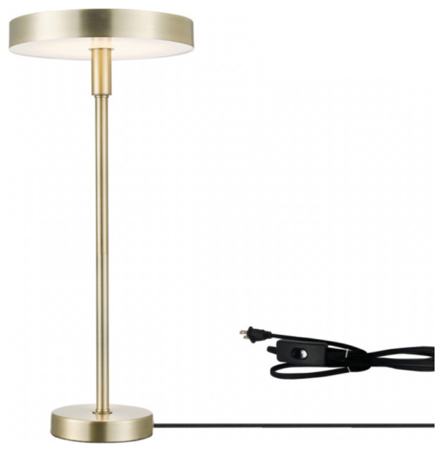 20 Aged Brass Led Integrated Table, Ore International 6866g Floor Lamp Polished Brass