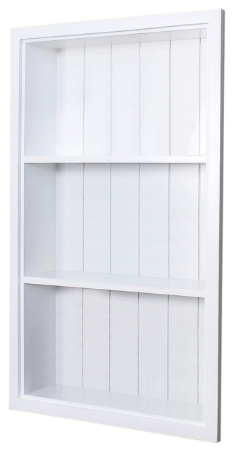 14x18 Imperfect Recessed Sloane White Wall Niche by Fox Hollow Furnishings 