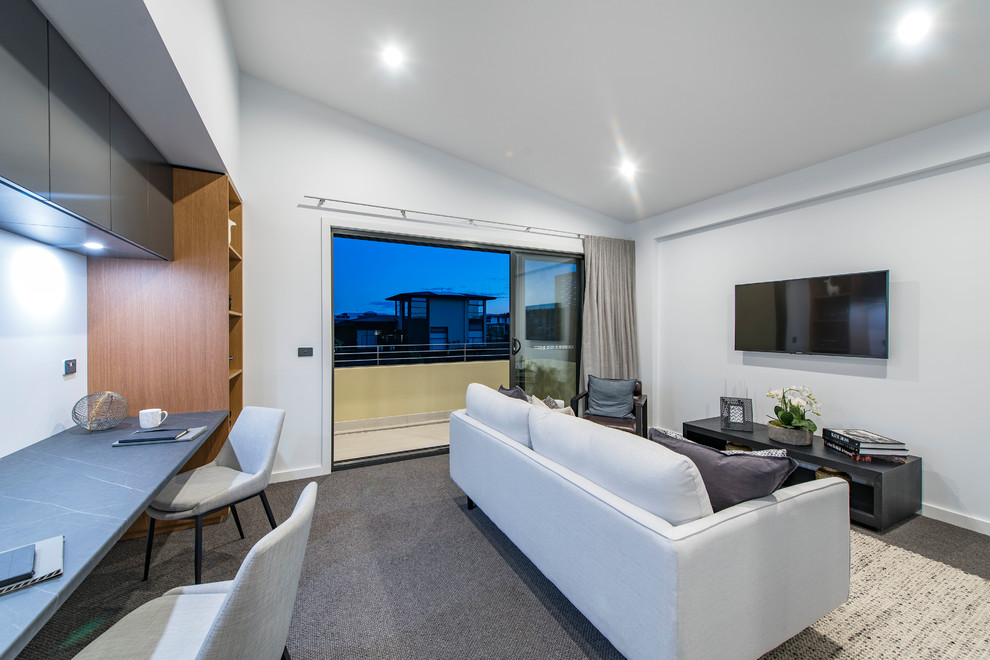 Inspiration for a contemporary family room in Canberra - Queanbeyan.