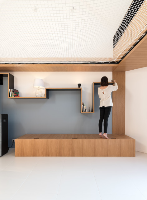 Autour du filet contemporary-living-room
