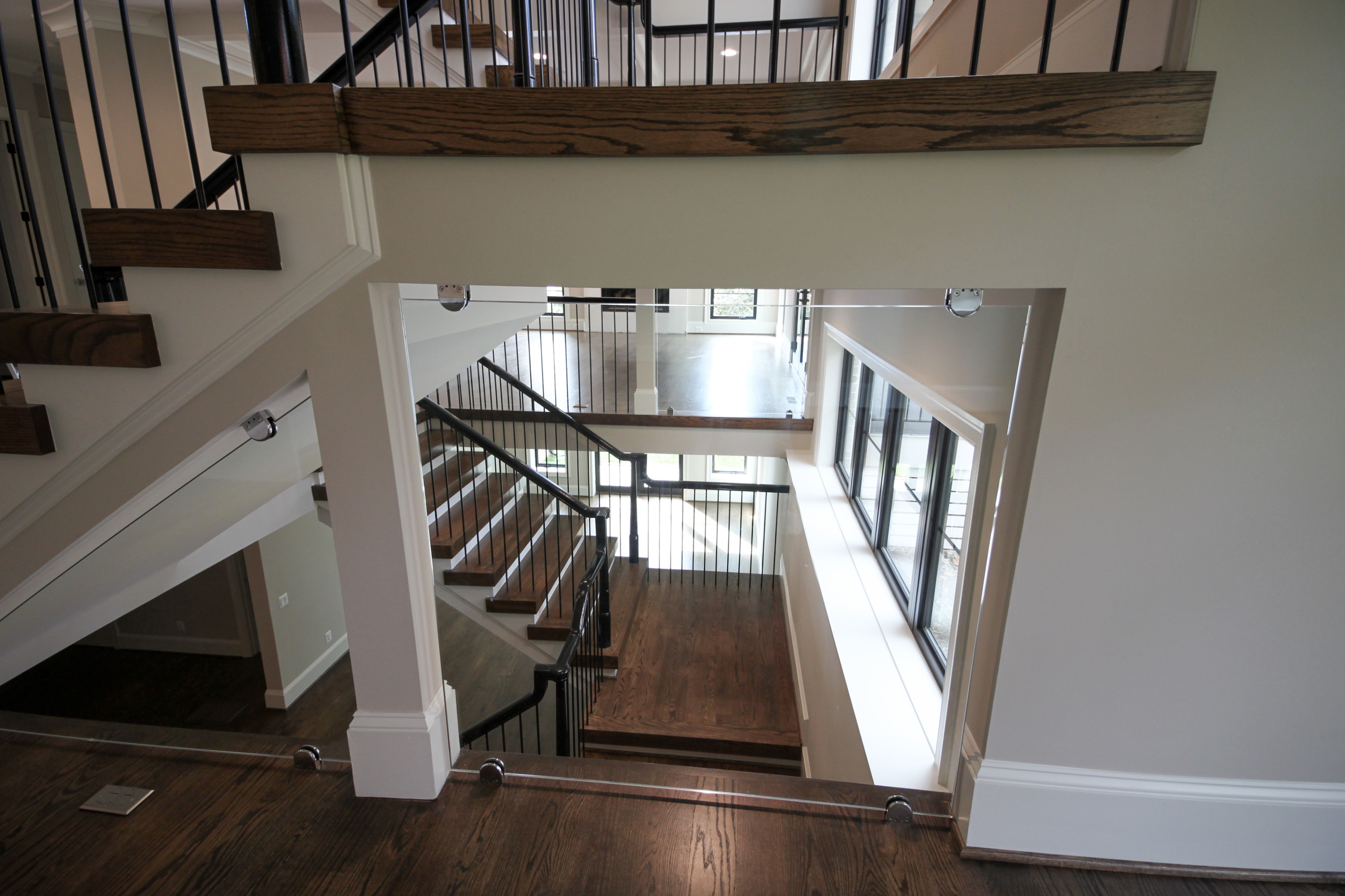 89_Eclectic and Edgy Staircase in French Contemporary Residence, McLean VA 2210