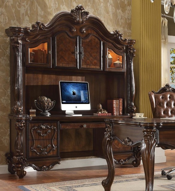 Acme Versailles Computer Deskand Hutch Cherry Oak Victorian