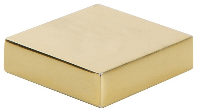 Thin Square Knob 1.25", French Gold