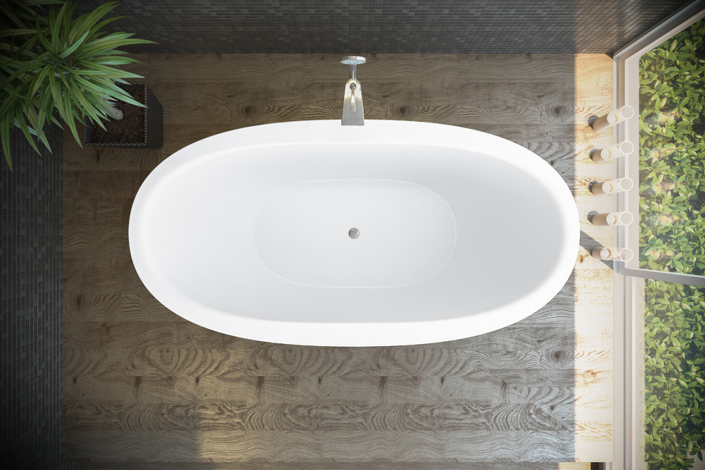 Purescape 171 Белая Каменная Ванна от Viva Lusso