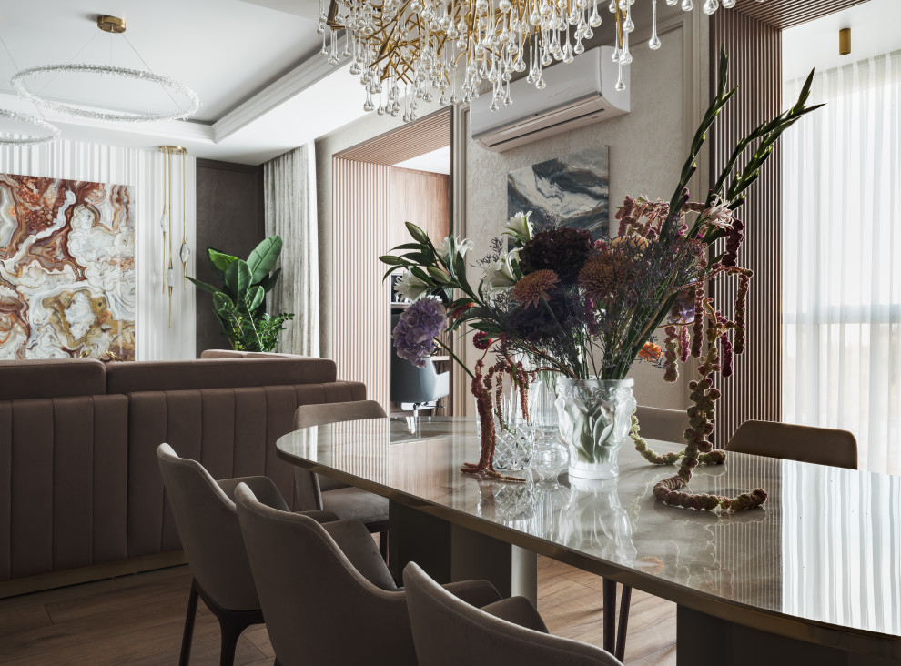 Реализация современной четырехкомнатной квартиры площадью 170 м²