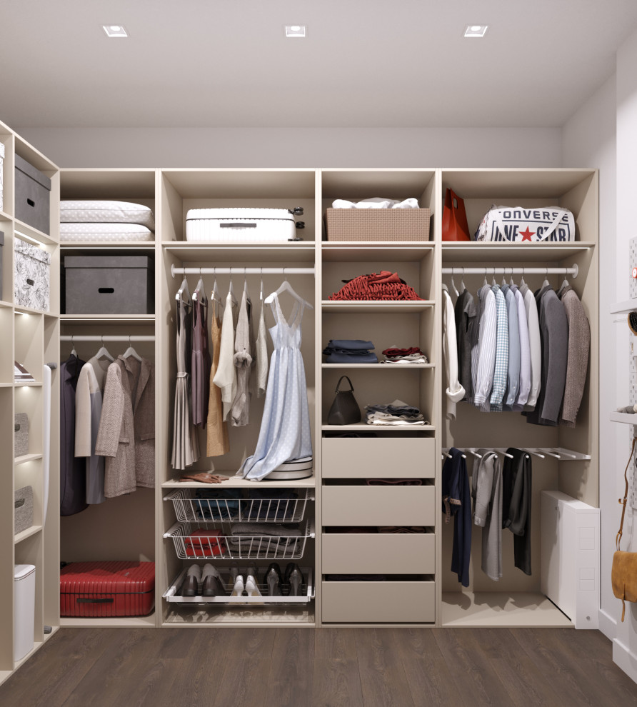 Визуализация гардеробной комнаты