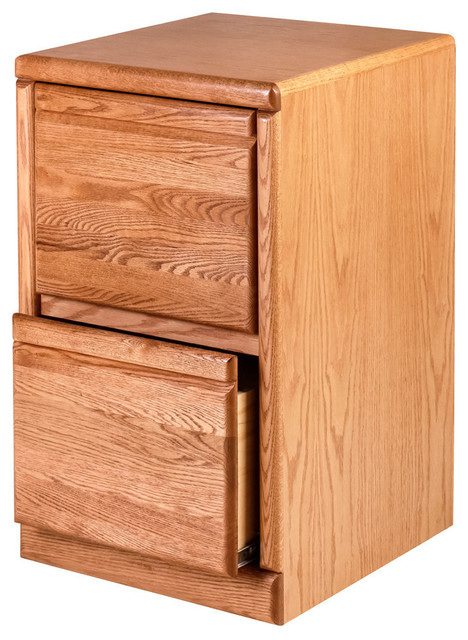 Bullnose Oak 2 Drawer File Traditional Filing Cabinets By Oak Arizona