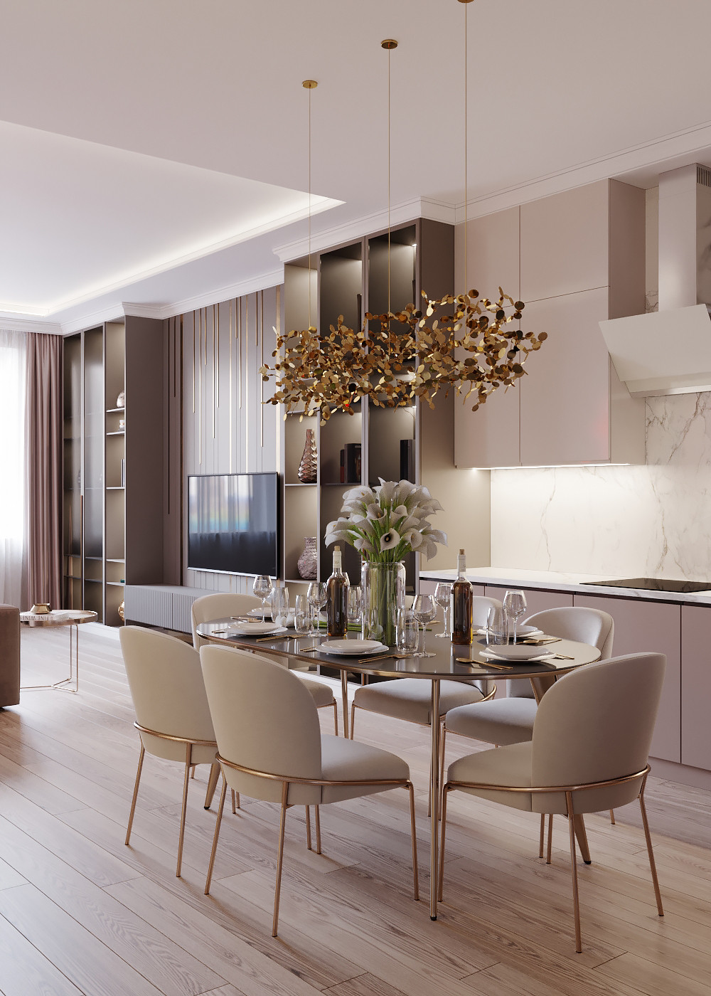 Ждановская 45. Кухня-гостиная