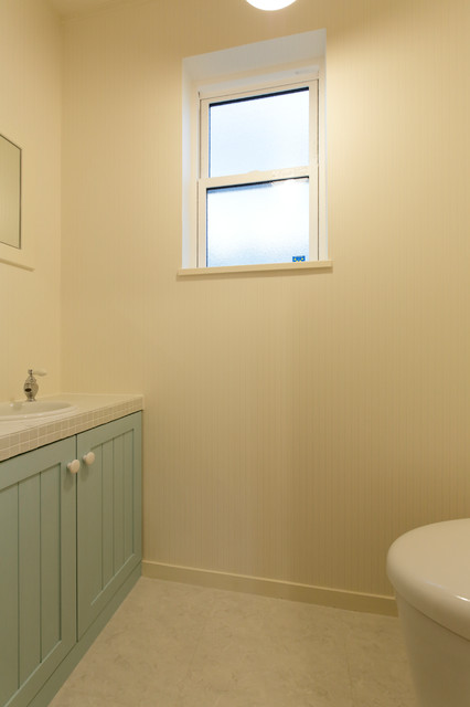 洗面・トイレ shabby-chic-style-bagno-di-servizio