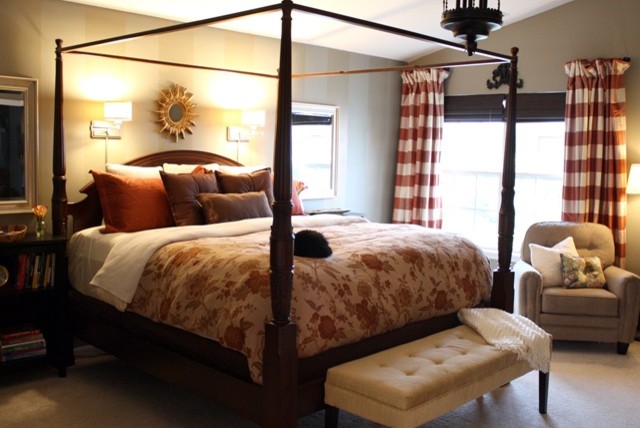 This is an example of a traditional bedroom in Indianapolis.