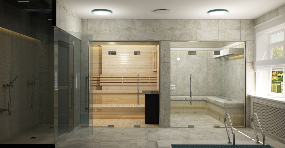 Дизайн интерьера банного комплекса в Астане