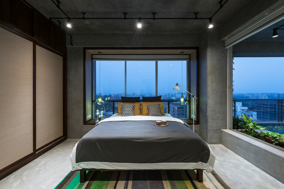 This is an example of an industrial bedroom in Ahmedabad.