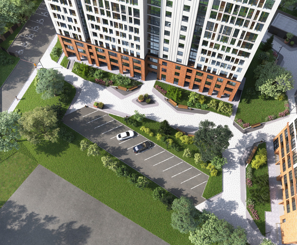 Благоустройство ЖК "НОРМАНДИЯ НЕМАН", СК "СТРИЖИ", Новосибирск