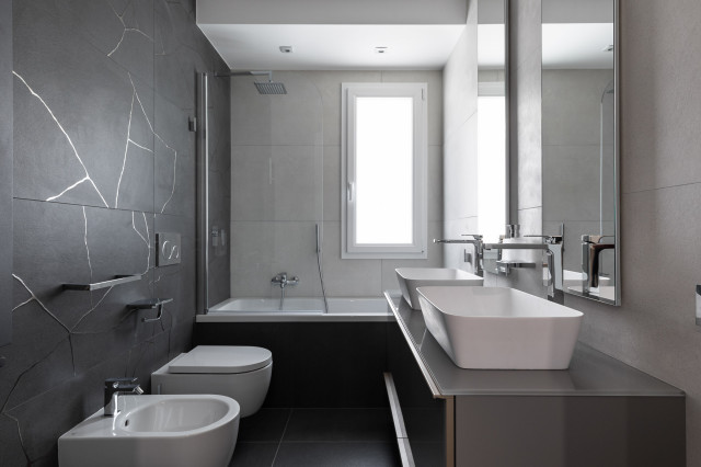 Casa B.C. modern-badezimmer