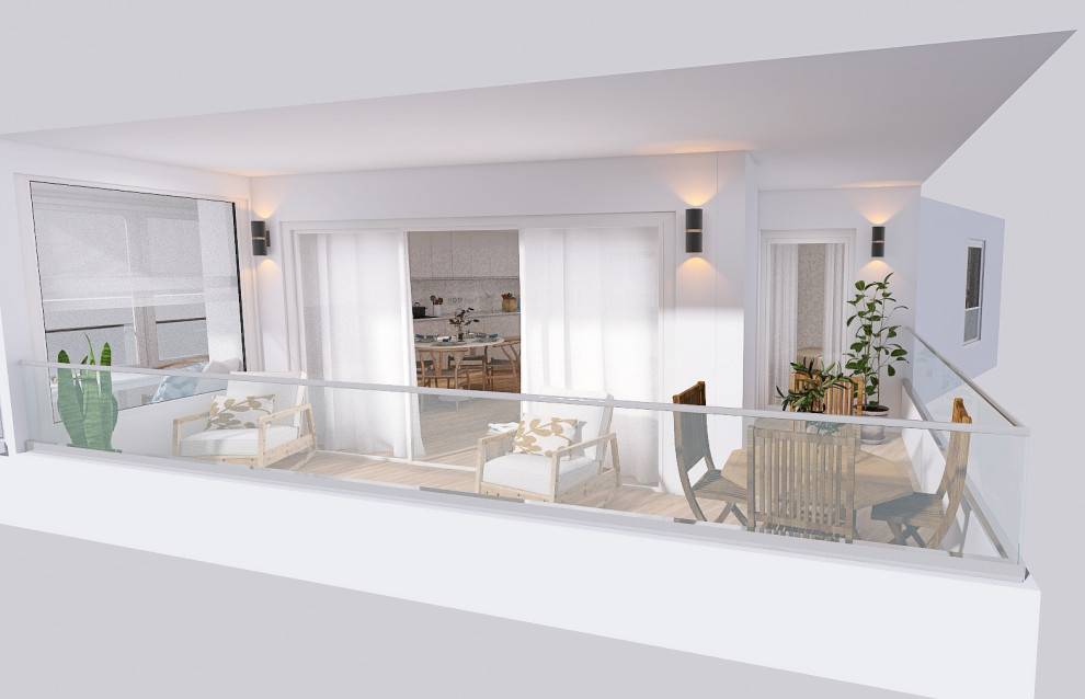 Paraíso Marítimo: Diseño de interior de una apartamento Frente al Mar