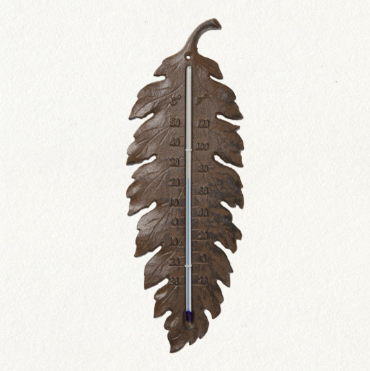 Iron Leaf Thermometer