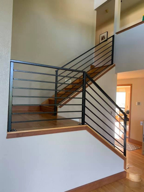 Railings transitional-staircase
