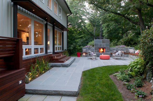 Mid Century remodel midcentury-patio