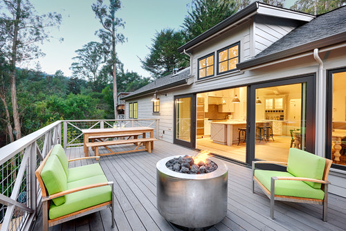 deck fireplace ideas