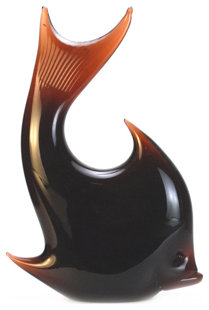 Murano Glass Tropical Fish Beach Style Decorative Objects And