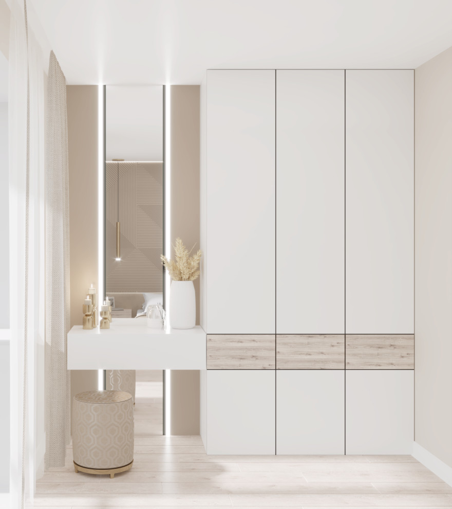 Дизайн помещений спальни и гостиной