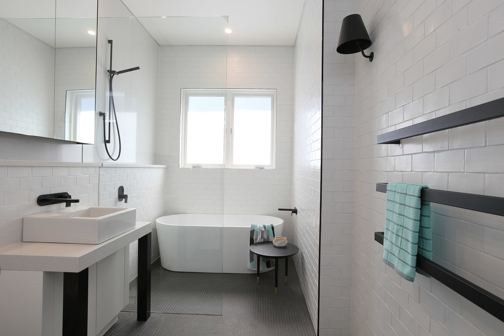 Transitional bathroom in Sydney.