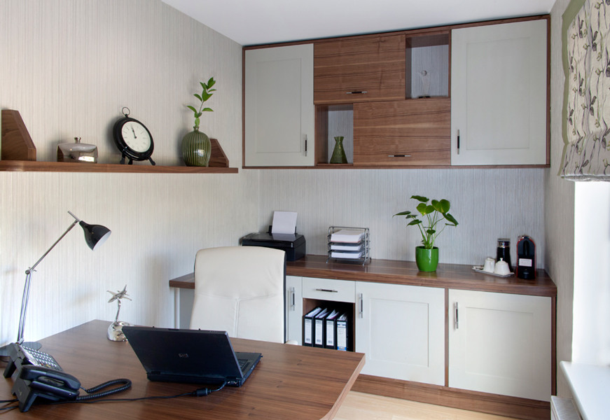 Inspiration for a modern home office in Dublin.