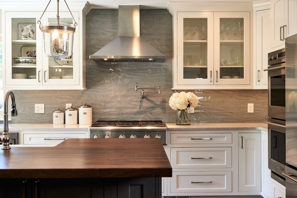 Inspiration for a transitional kitchen remodel in Denver