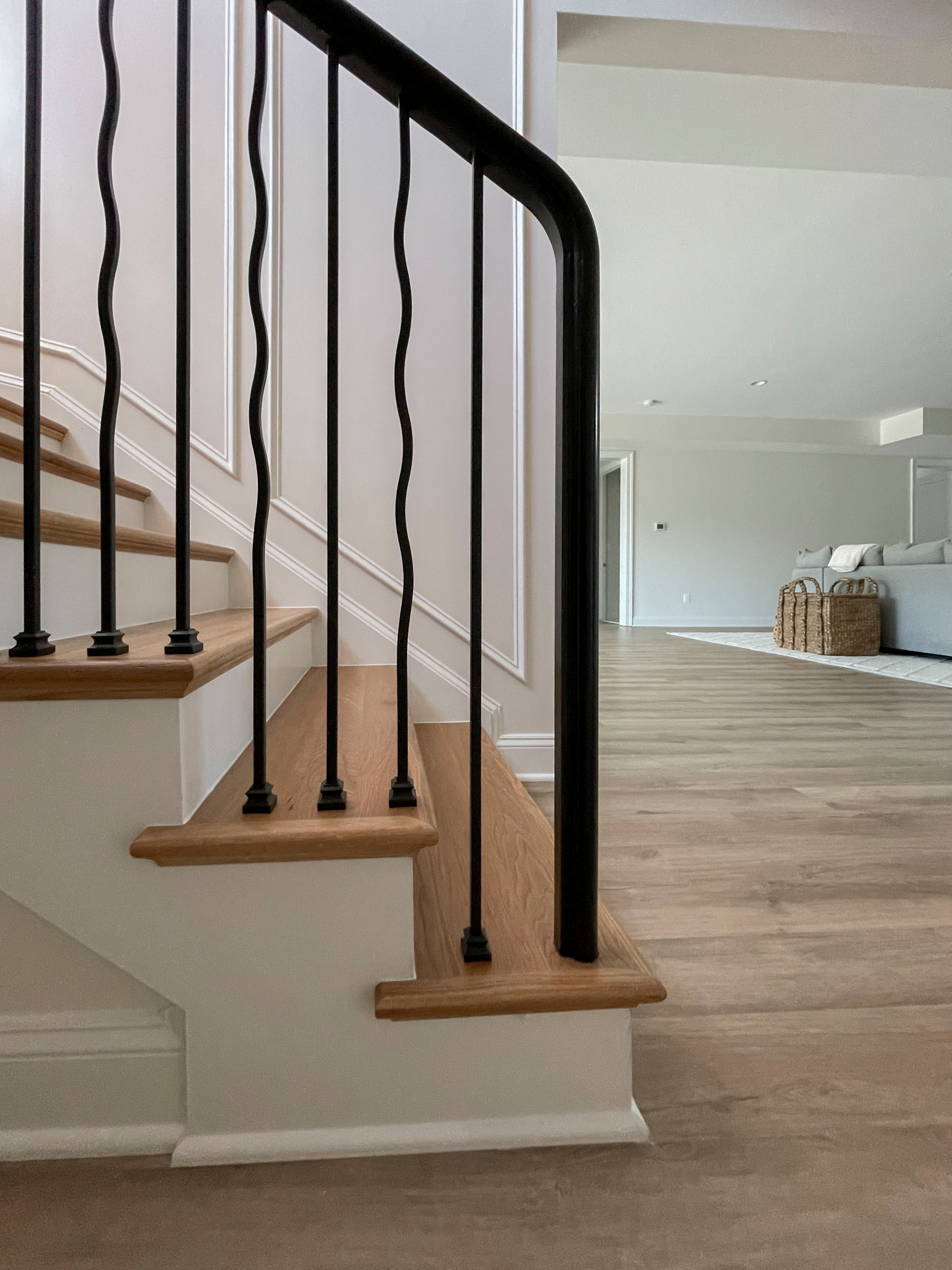 106_Modern Balustrade System Meets Traditional Winding Stairs, Aldie VA  20105