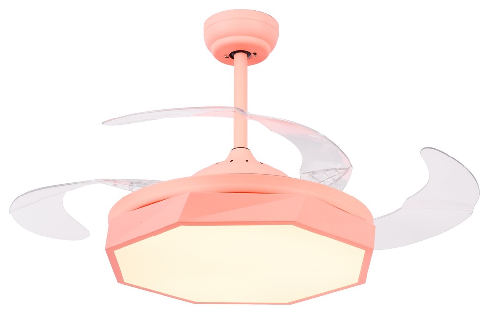 Bella Depot Contemporary Ceiling Fan With Retractabel Blade