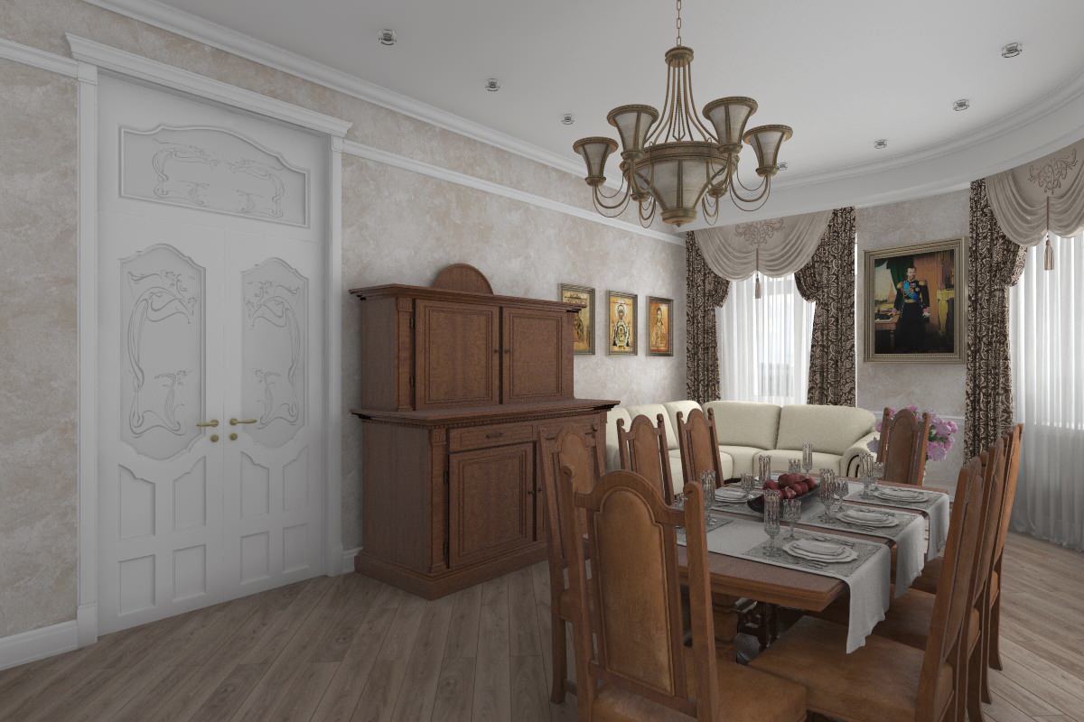 Дизайн-проект квартиры по ул. Серышева