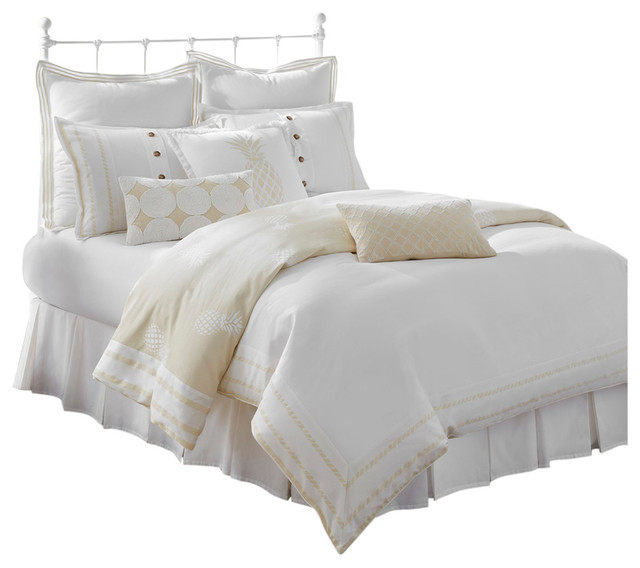 Southern Tide Southern Hospitality Queen Khaki Comforter Set Tropical