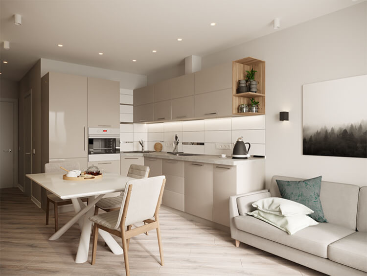 Светлая двушка.