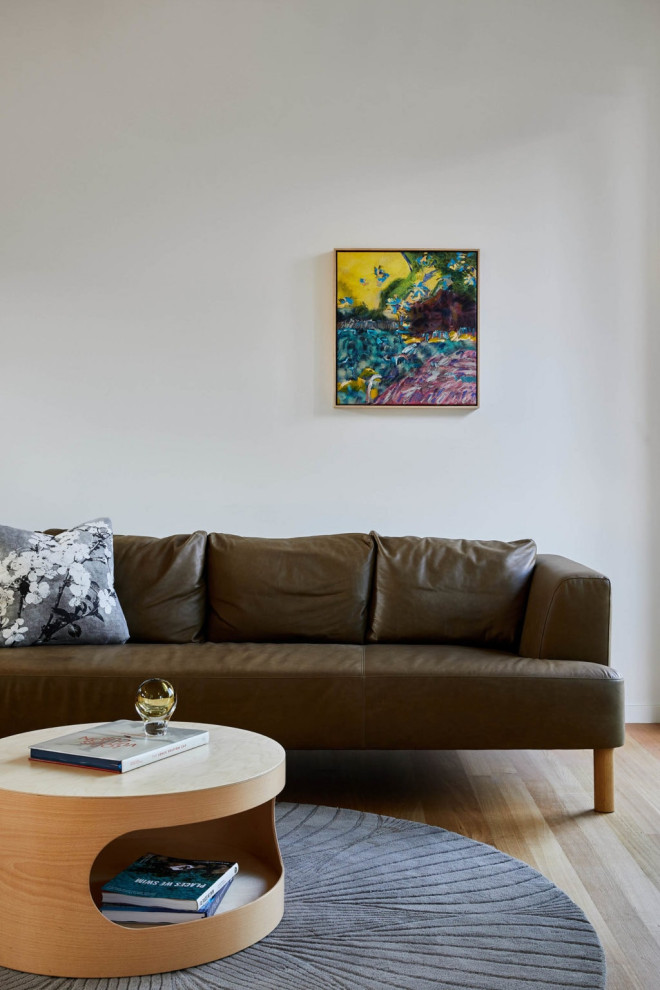 Inspiration for a coastal living room remodel in Melbourne