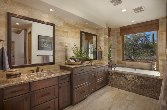 Desert Modern Rustic amerikanischer-suedwesten-badezimmer