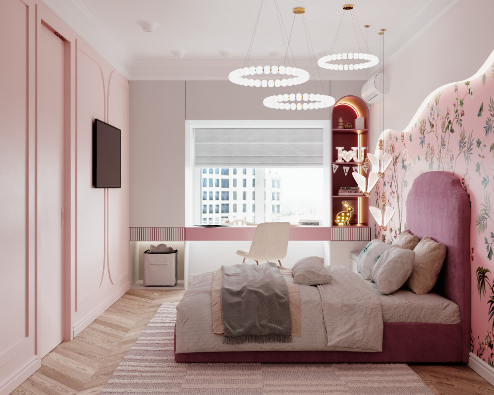 Яркие акценты.Квартира для большой семьи