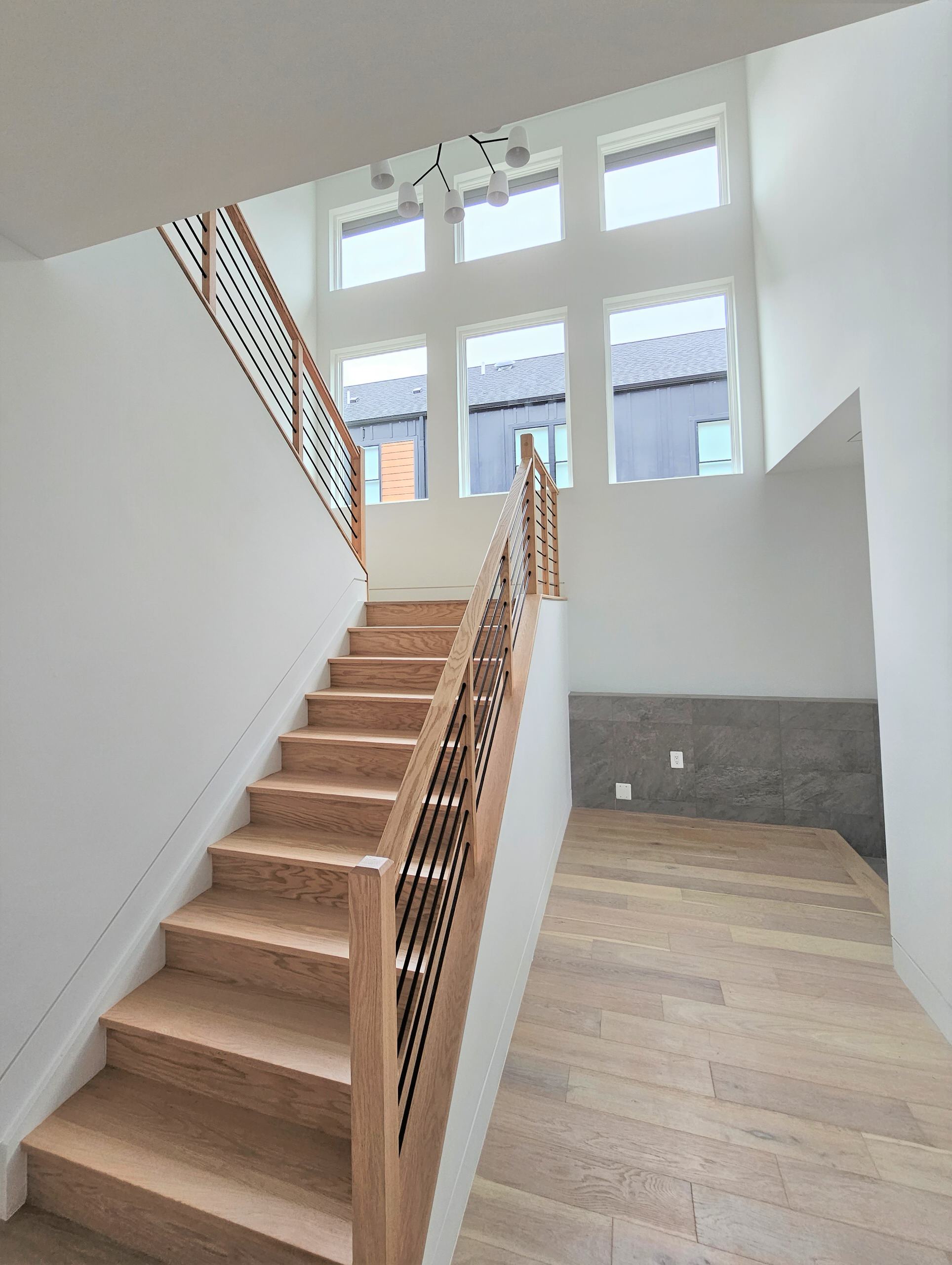 108_Red Oak Stairs in Light Filled Space, Fairfax, VA 22031