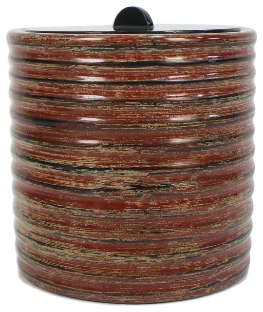 Handmade Compression Lacquered wood jar - Thailand
