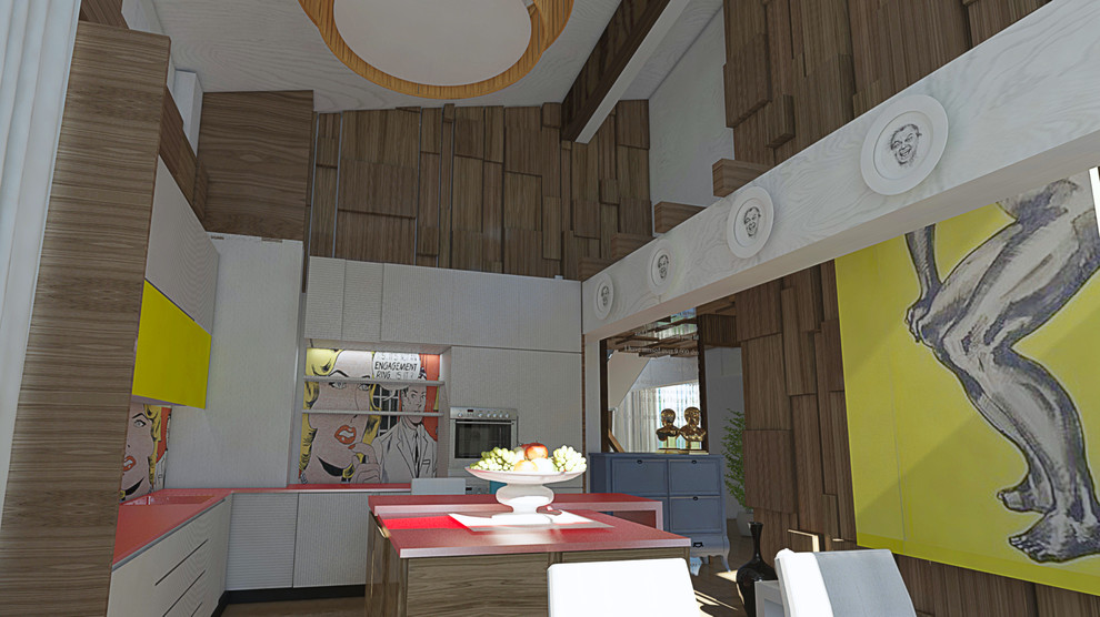 Интерьер чпстного дома поп-арт