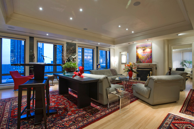 Back Bay condo modern-wohnbereich