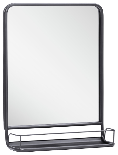 Moselle Wall Mirror With Shelf, 24"